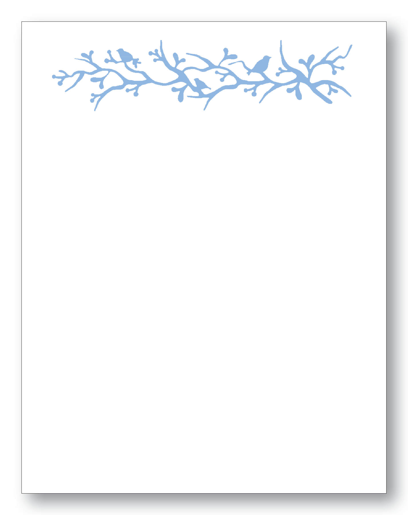Birds on Vine Note Card