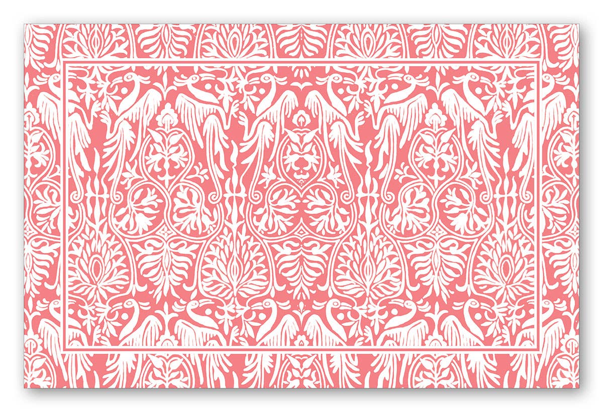 Heron Crest Raspberry Placemat