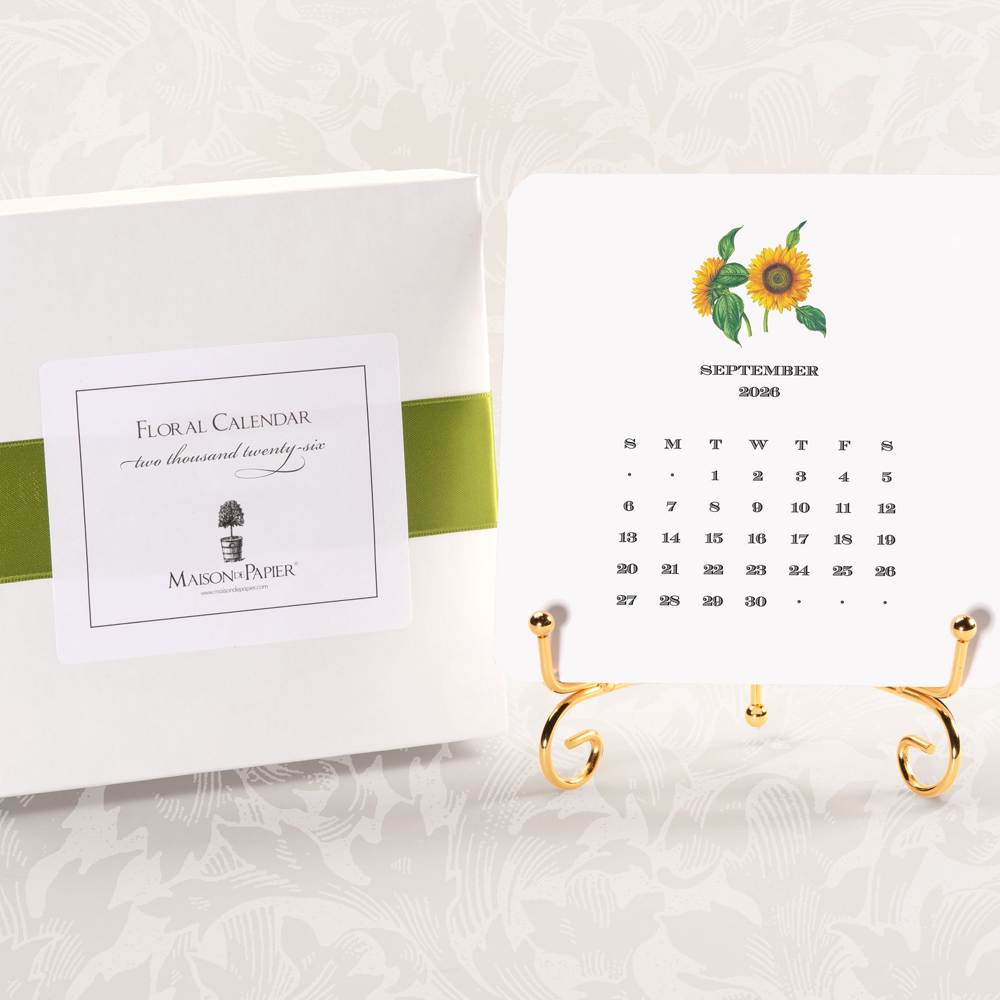 2026 Floral Calendar with Easel Shade Tree Greetings 2026 Floral Calendar with Easel Shade Tree Greetings