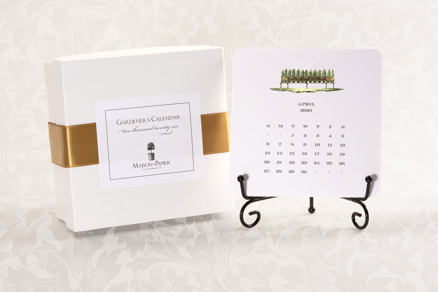 2026 Gardener's Calendar with Easel