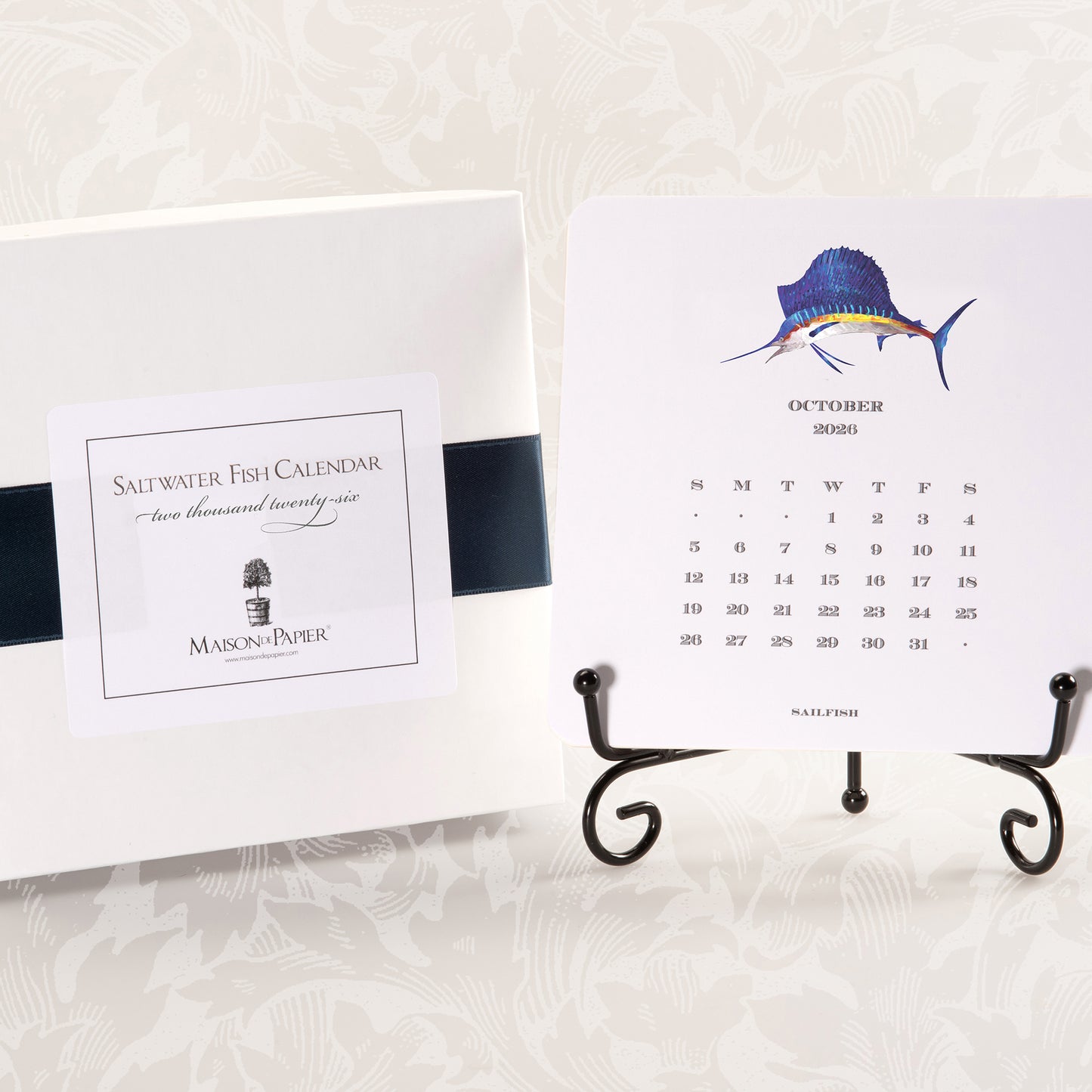 2026 Saltwater Calendar with Easel