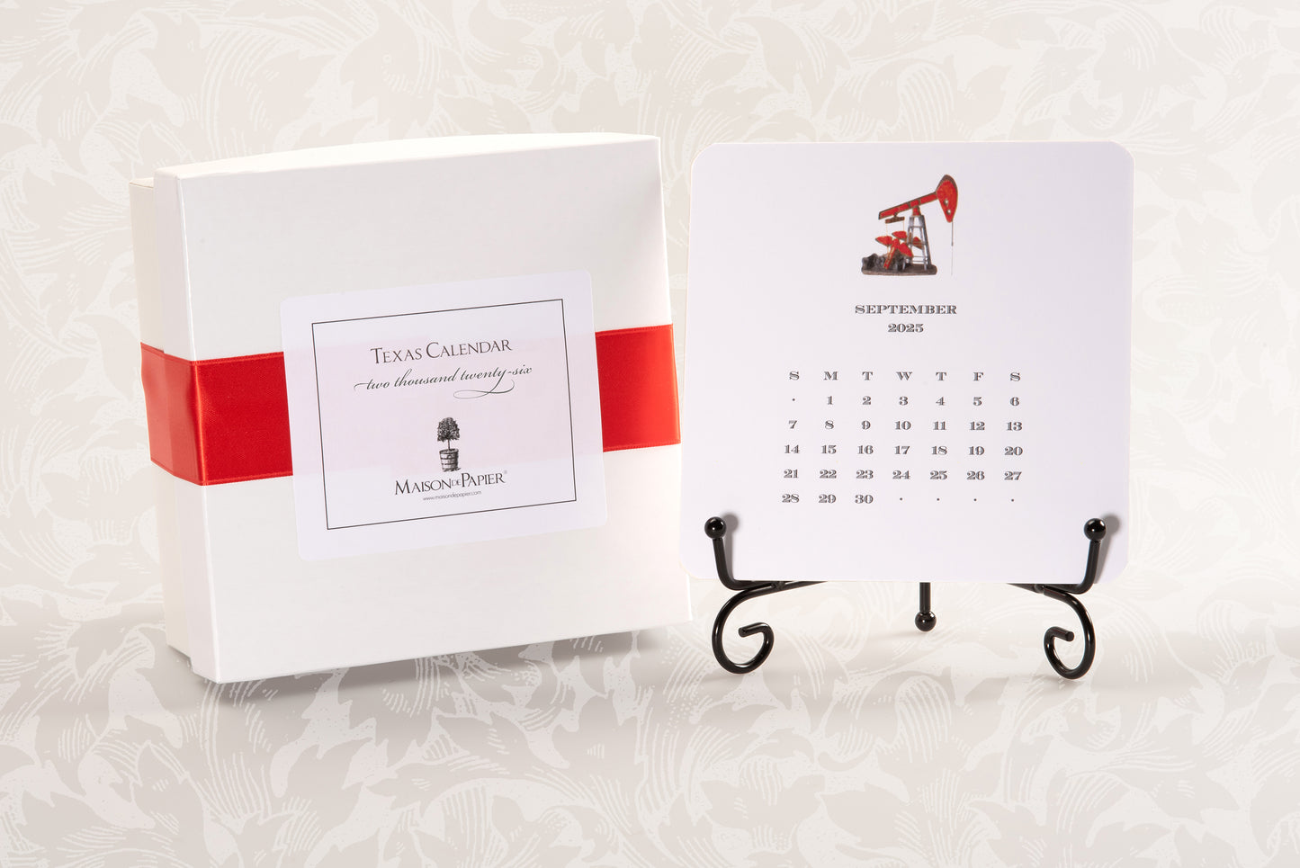2026 Texas Calendar with Easel