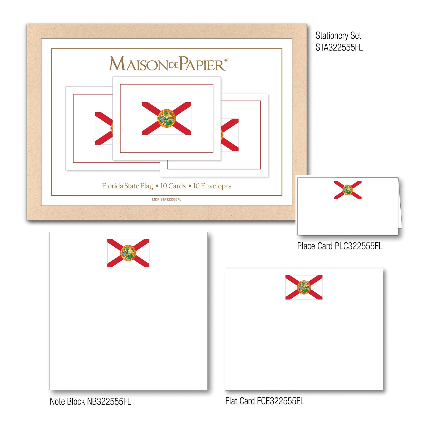 Florida Flag Note Card