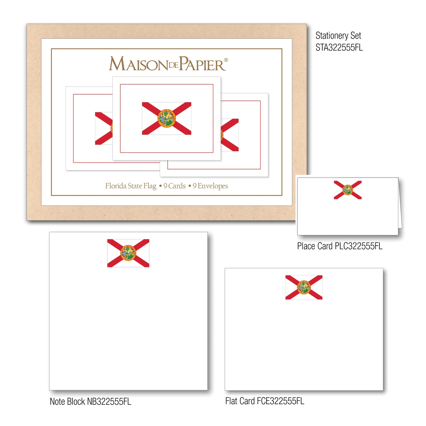 Florida Flag Boxed Note Cards