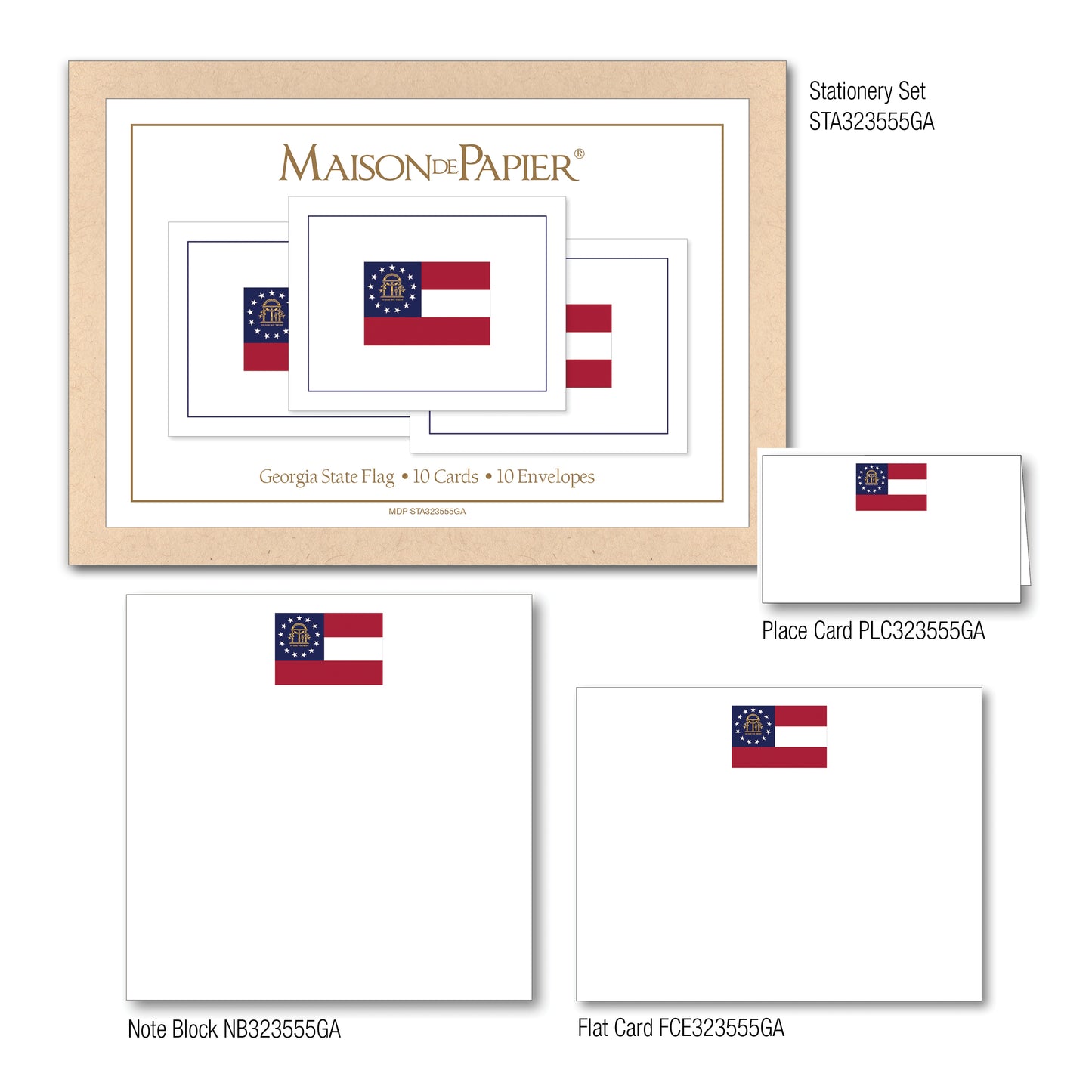 Georgia Flag Place Card