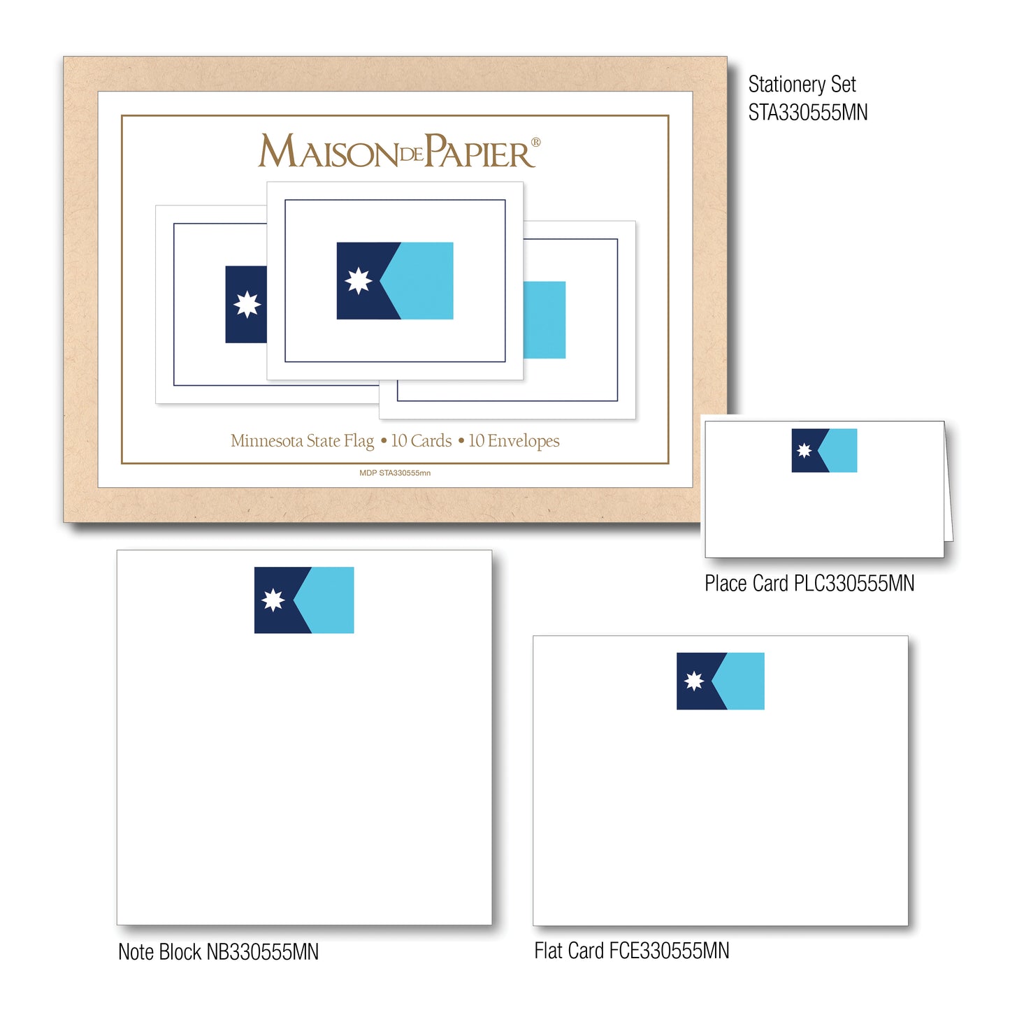 Minnesota Flag Note Card