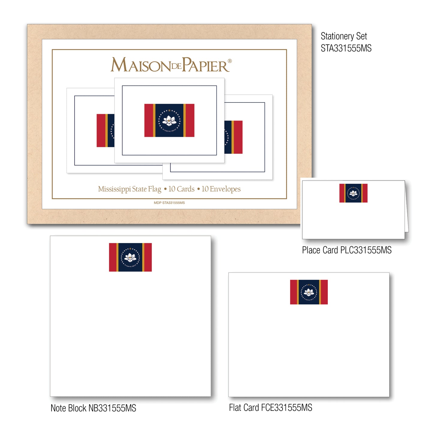 Mississippi Flag Note Card