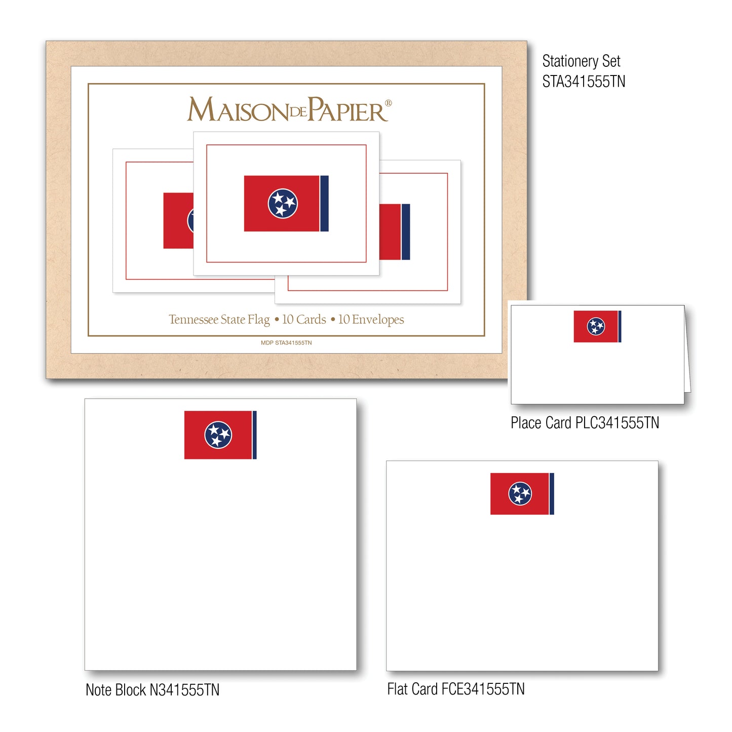 Tennessee Flag Place Card