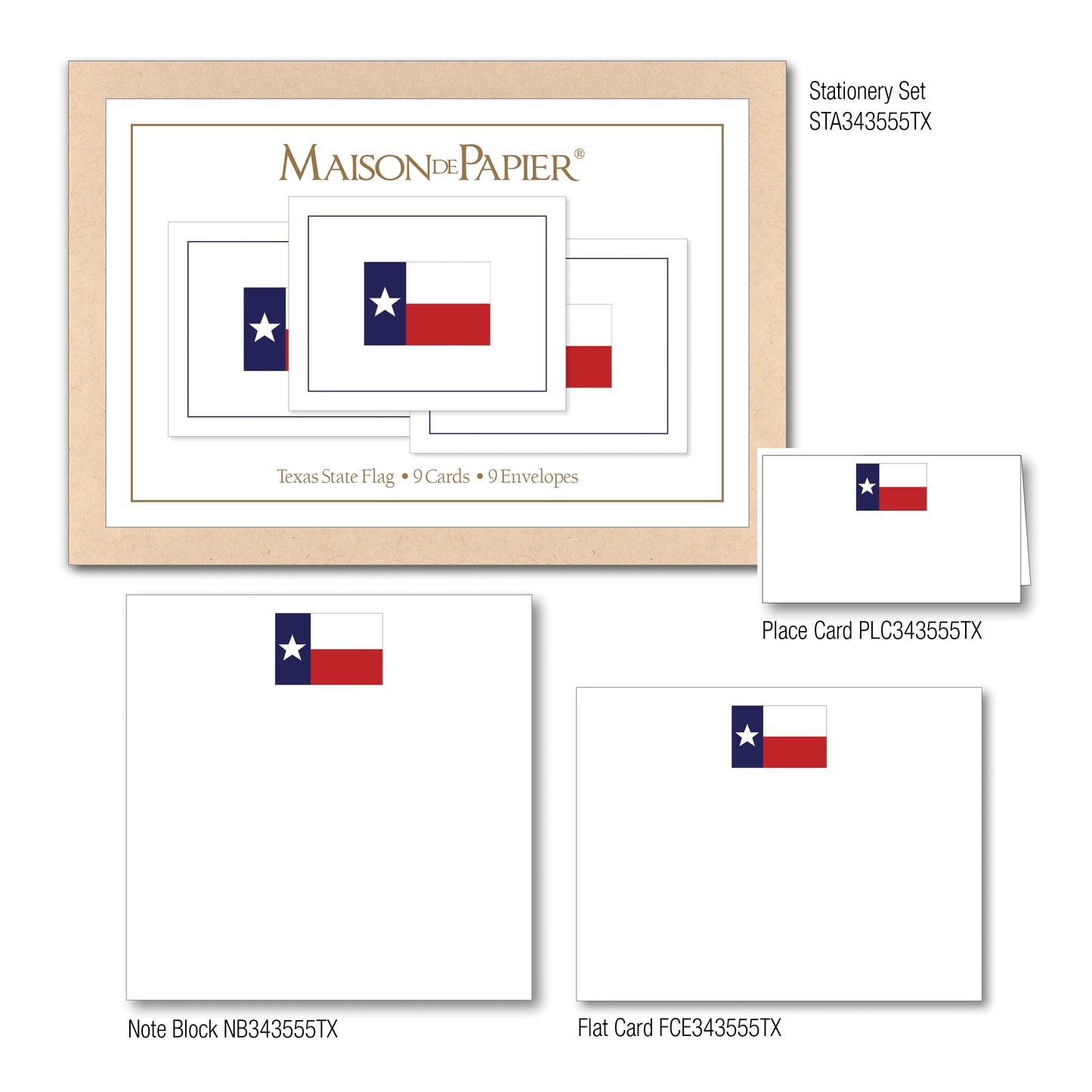 Texas Flag Boxed Note Cards
