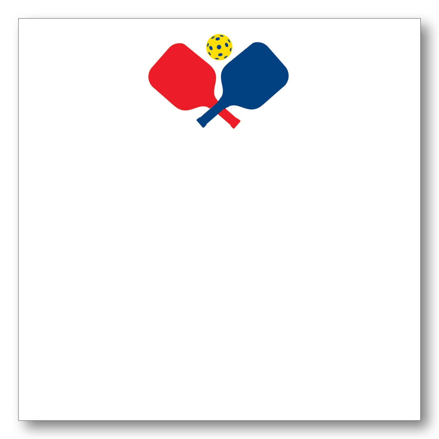 Pickleball Paddles Red Note Block