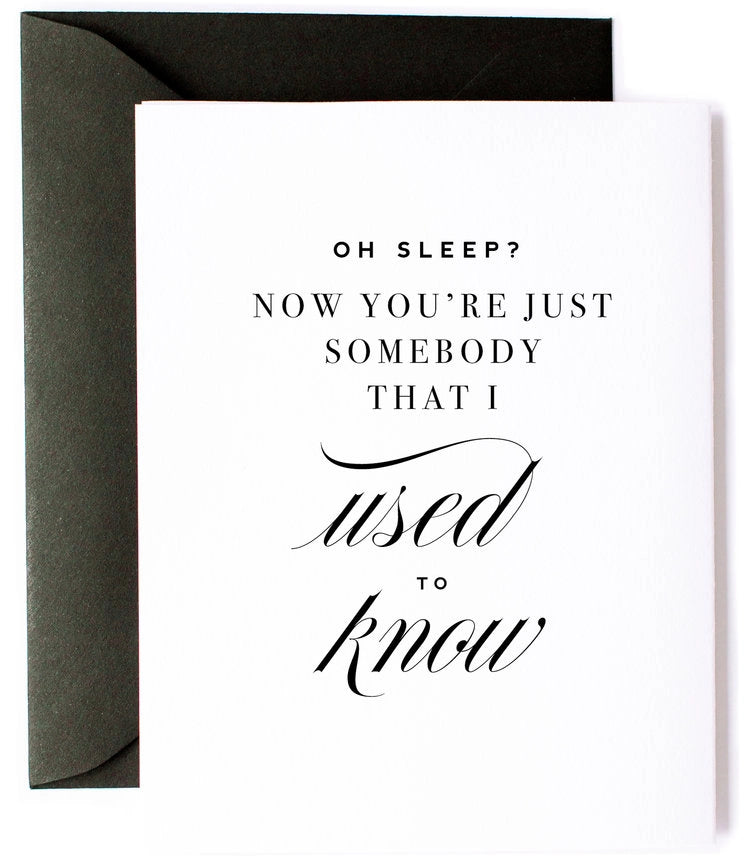 No More Sleep, Funny New Parent Greeting Card - Mothers Day