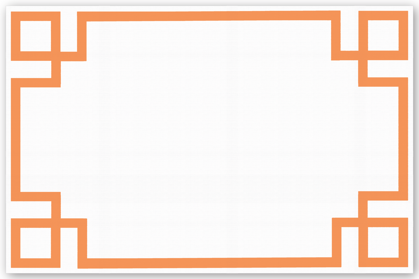 Greek Key Orange Placemat