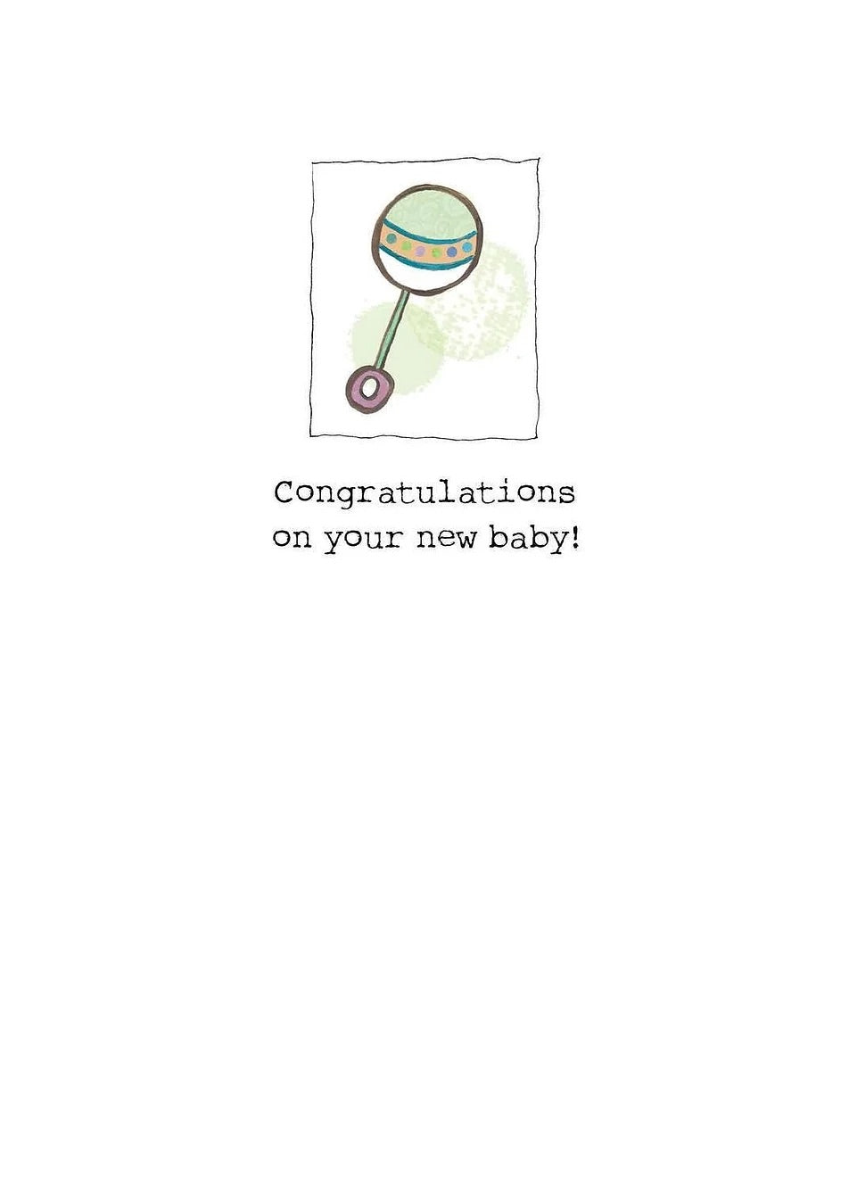 AFH219 Baby Card