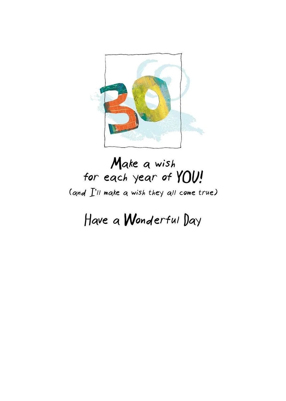 AFH263 30th Birthday Card