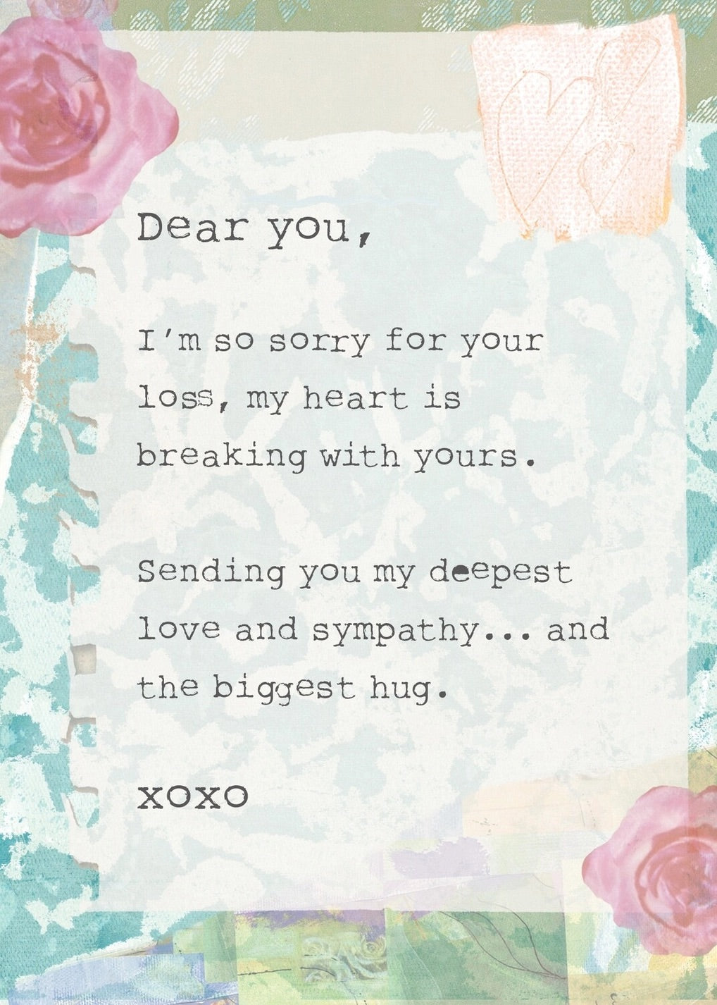 AFH297 Sympathy Card AFH297 Sympathy Card