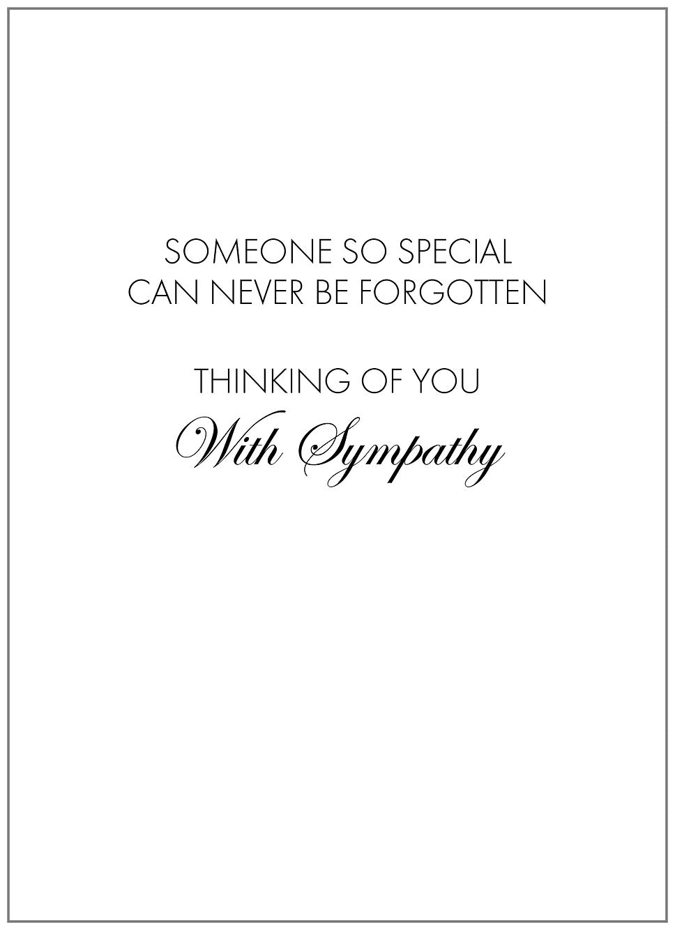 SEH AO063 Sympathy Card