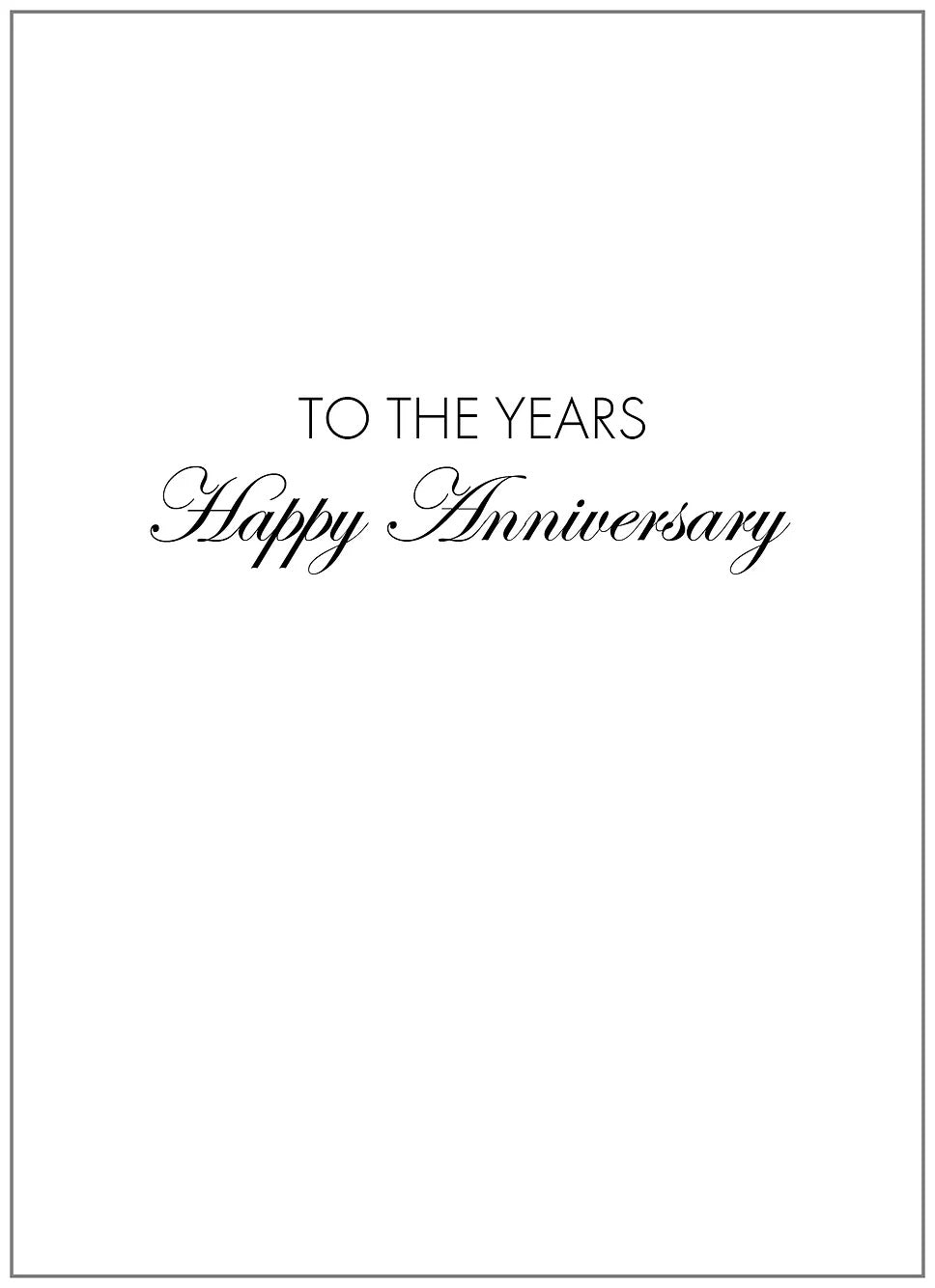 SEH AO225 Anniversary Card