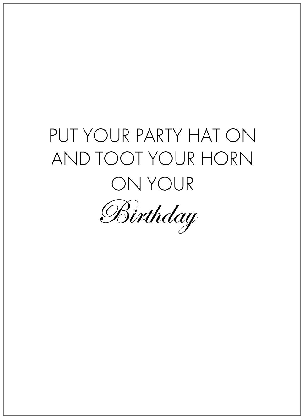 SEH AO401 Birthday Card