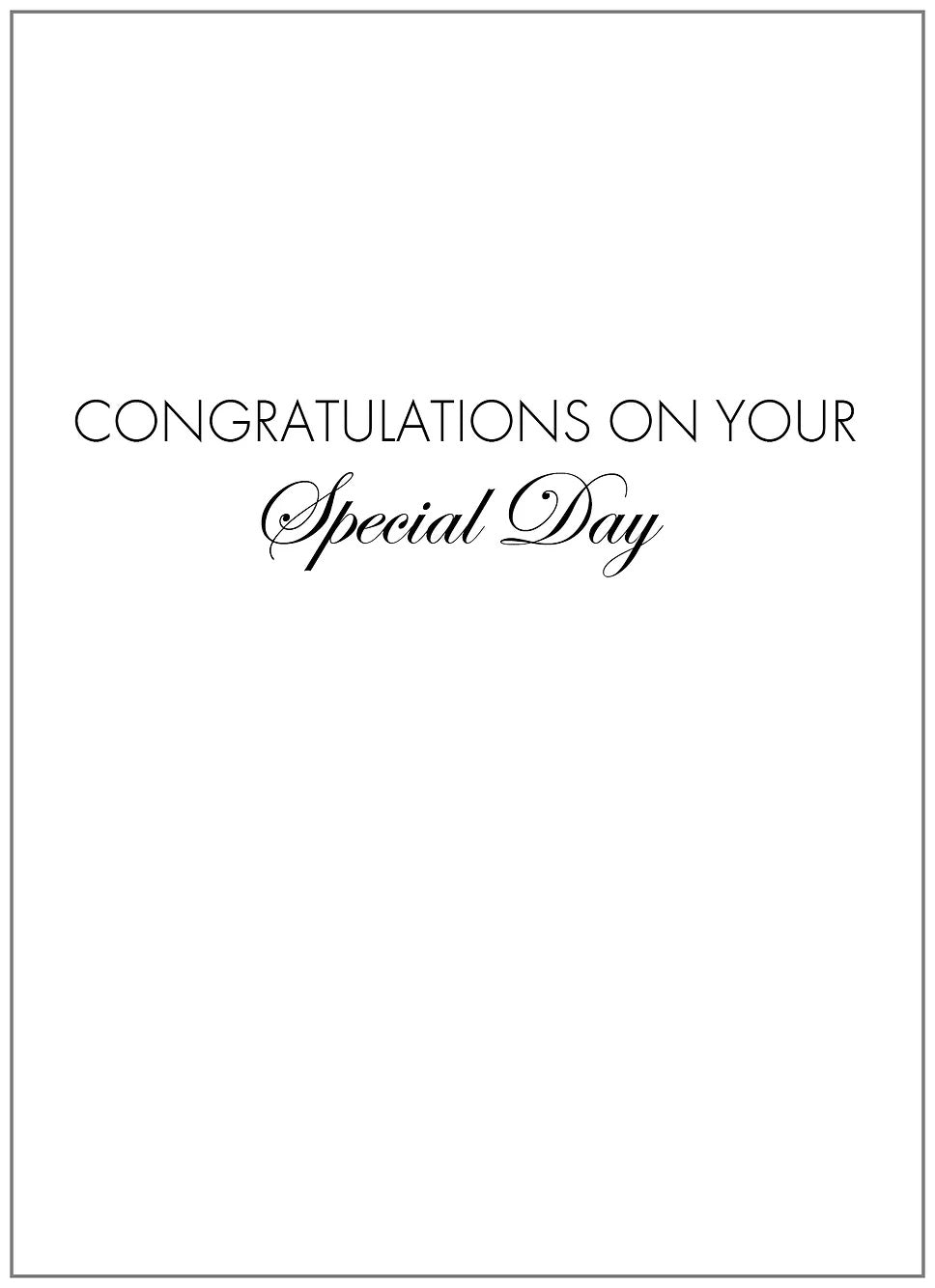 SEH AO455 Wedding Card