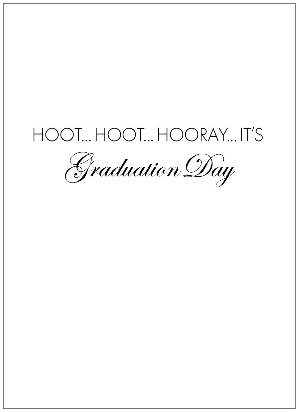 SEH AO460 Graduation Card