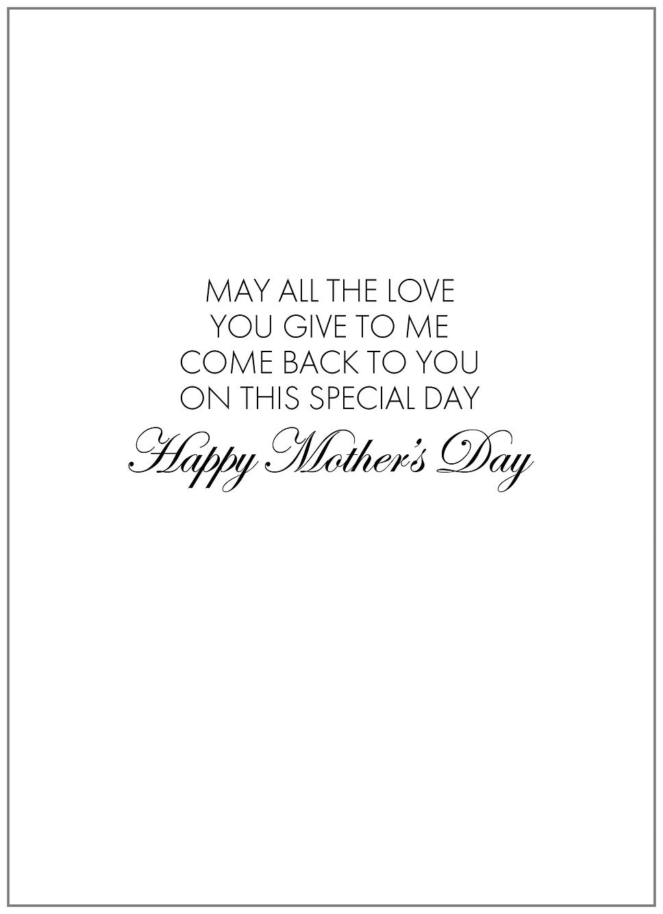SEH AO596 Mother's Day Card