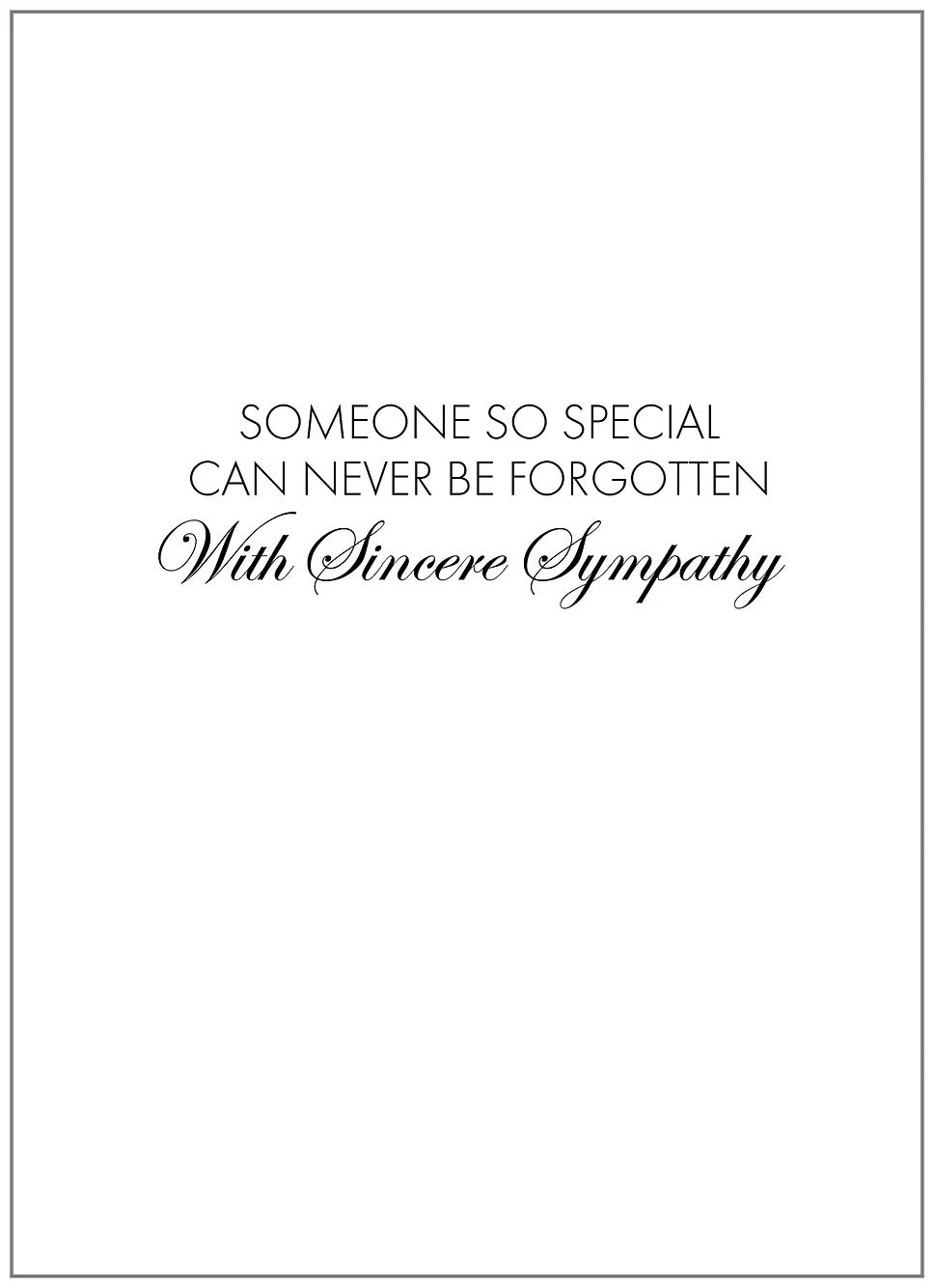 SEH AO597 Sympathy Card