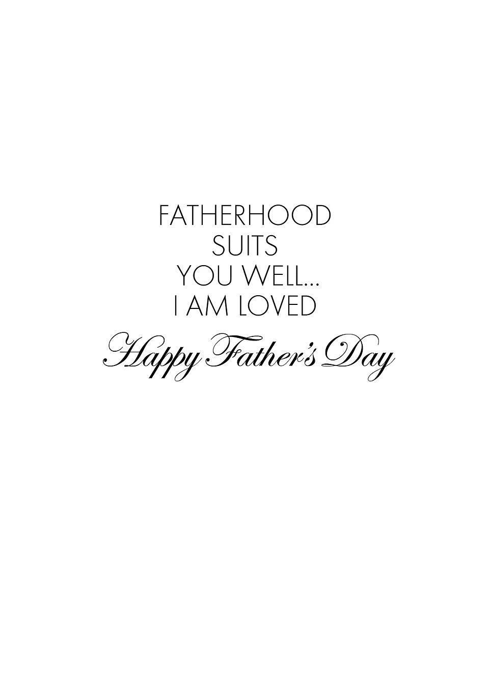 SEH AO631 Father's Day Card