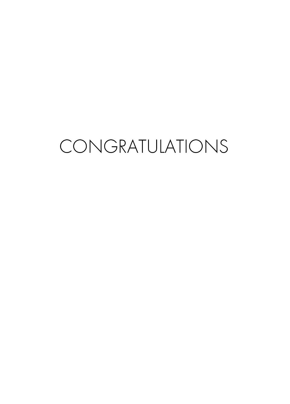 SEH AO640 Congratulations Card