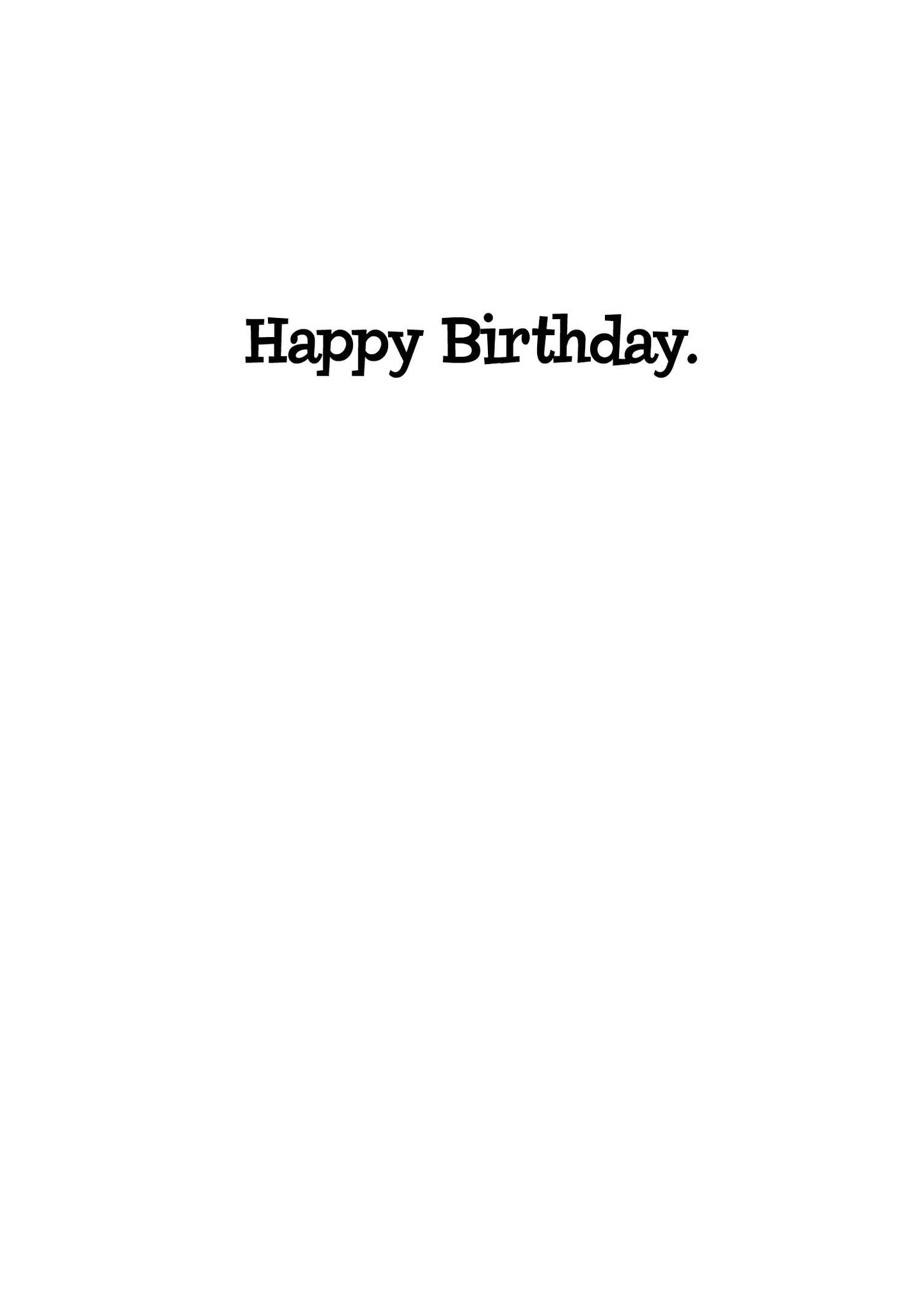 AP0322 Birthday Card