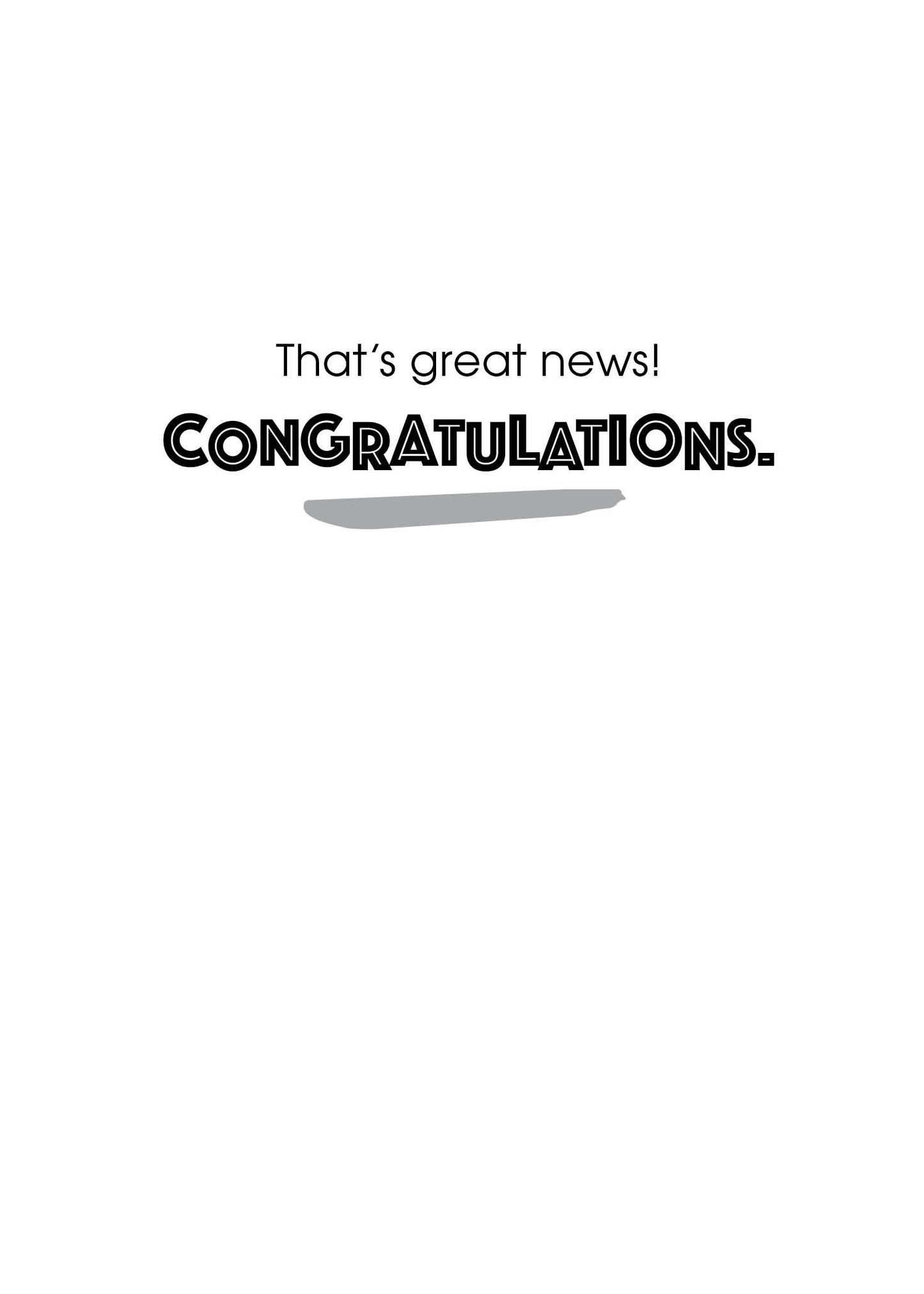 AP1350 Congratulations Card