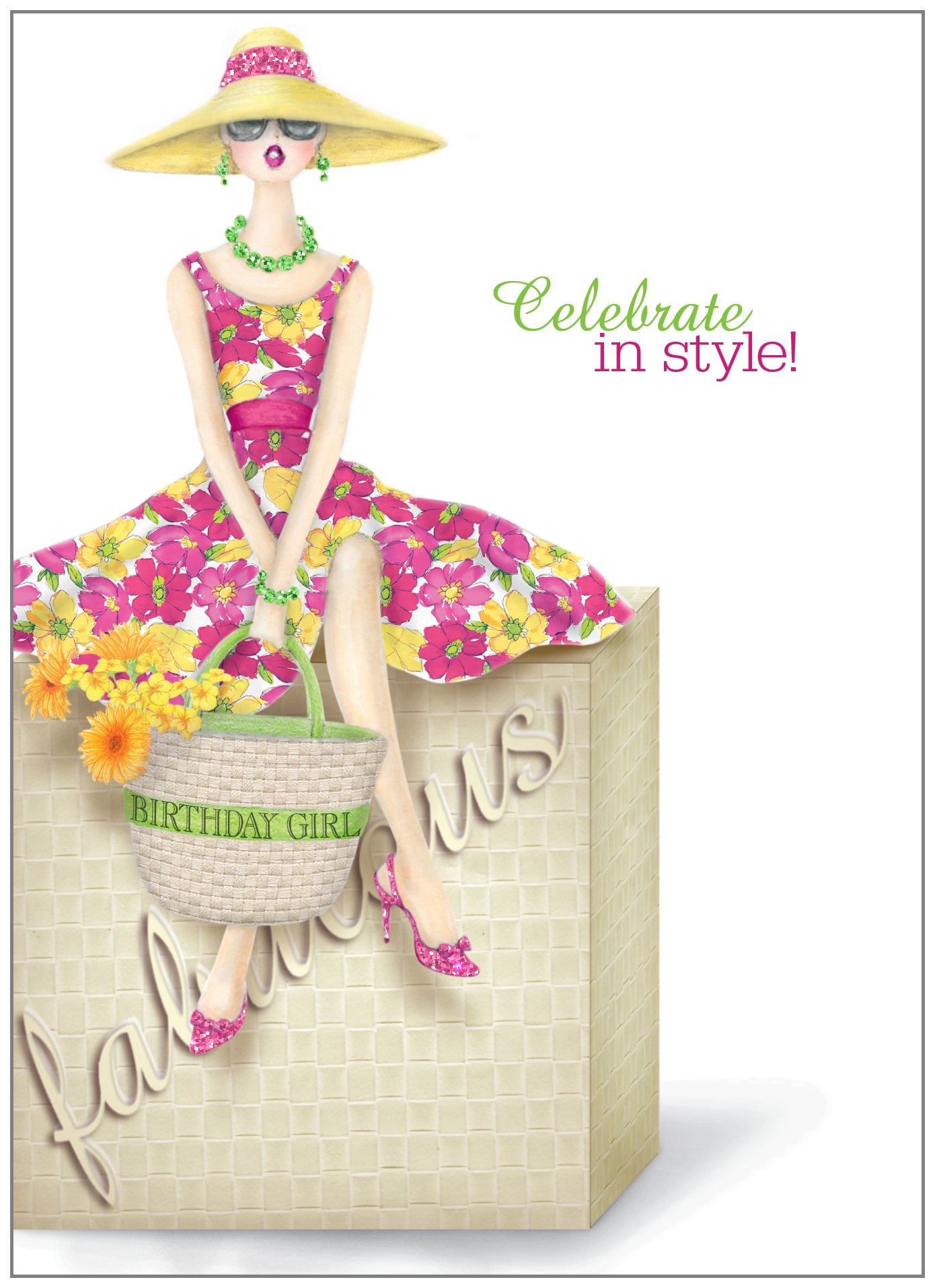ASD027EM Embellished Birthday Card