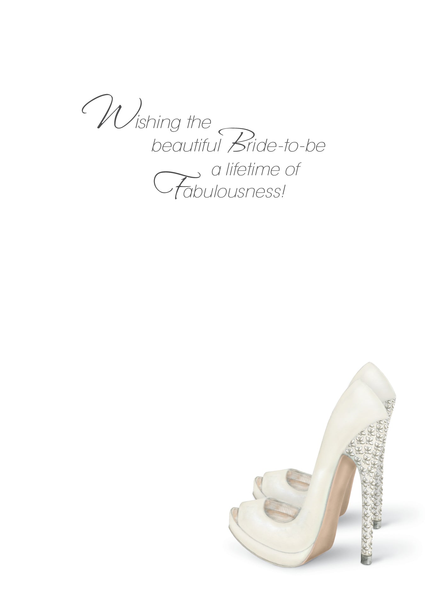 ASD042EM Embellished Engagement Card