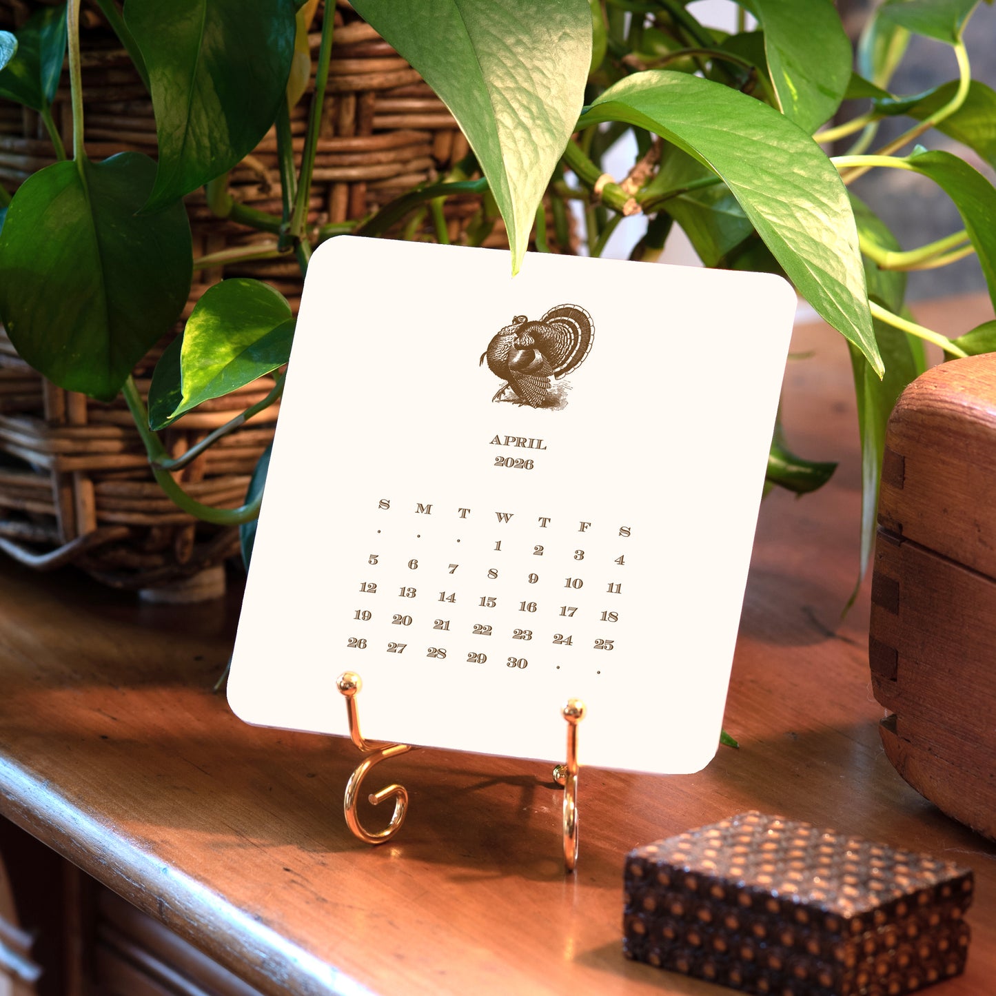 2026 Hunt Calendar with Easel
