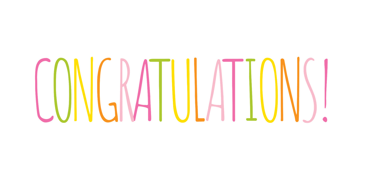 CE080007 Congratulations Currency Enclosure