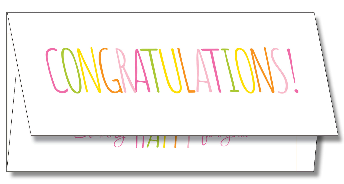 CE080007 Congratulations Currency Enclosure