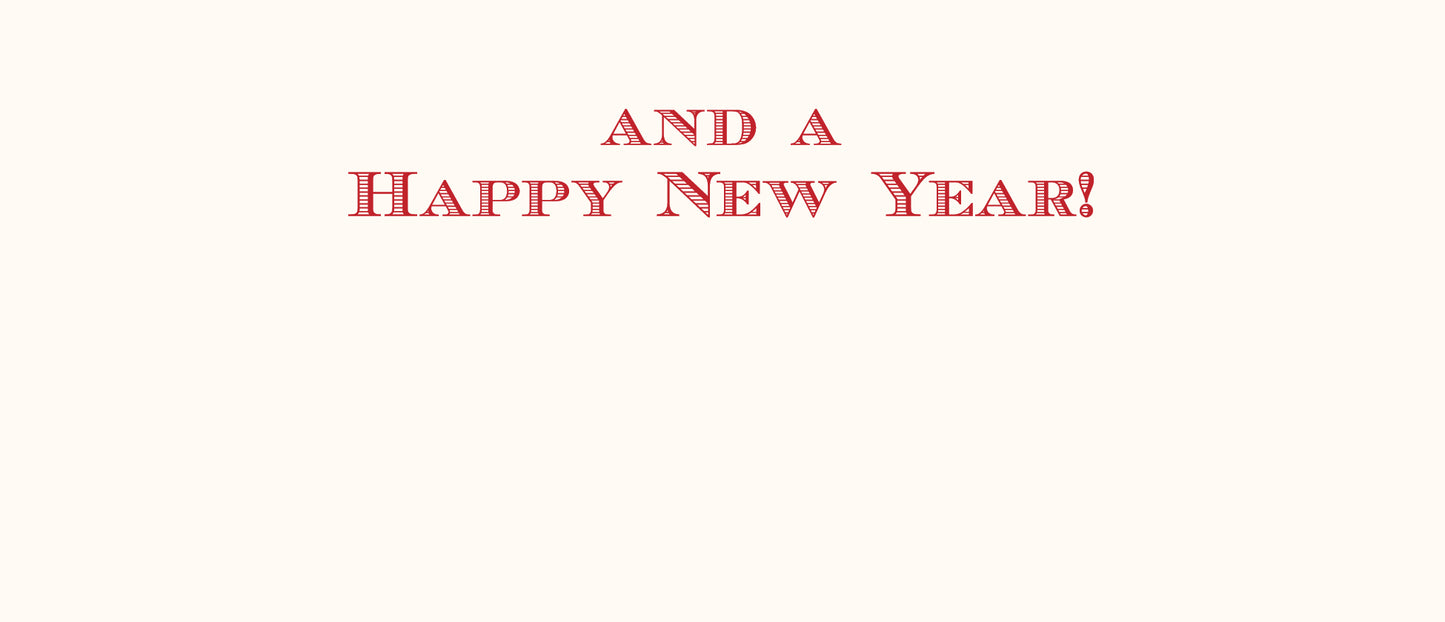 Garland Banner Happy Holidays Currency Enclosure