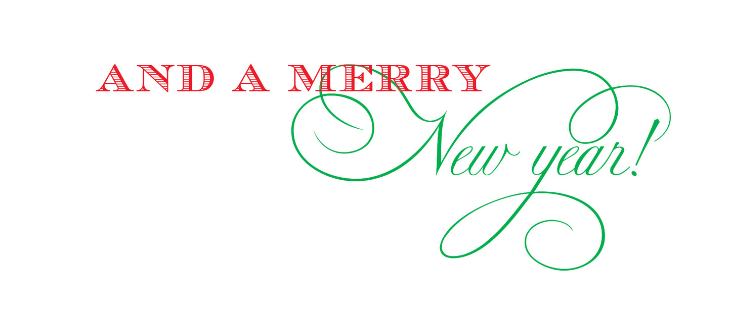 Happy Holiday Script Currency Enclosure - Clover