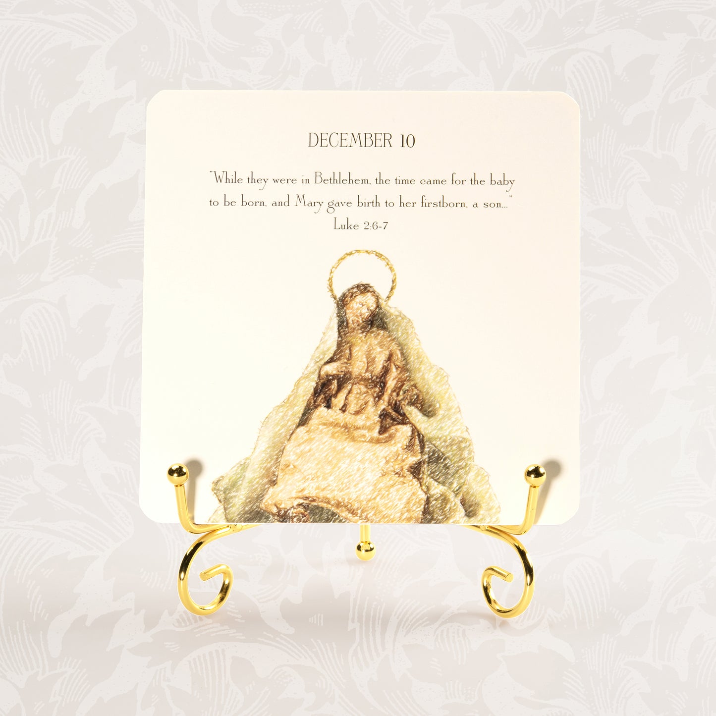 Classical Advent Calendar With Easel