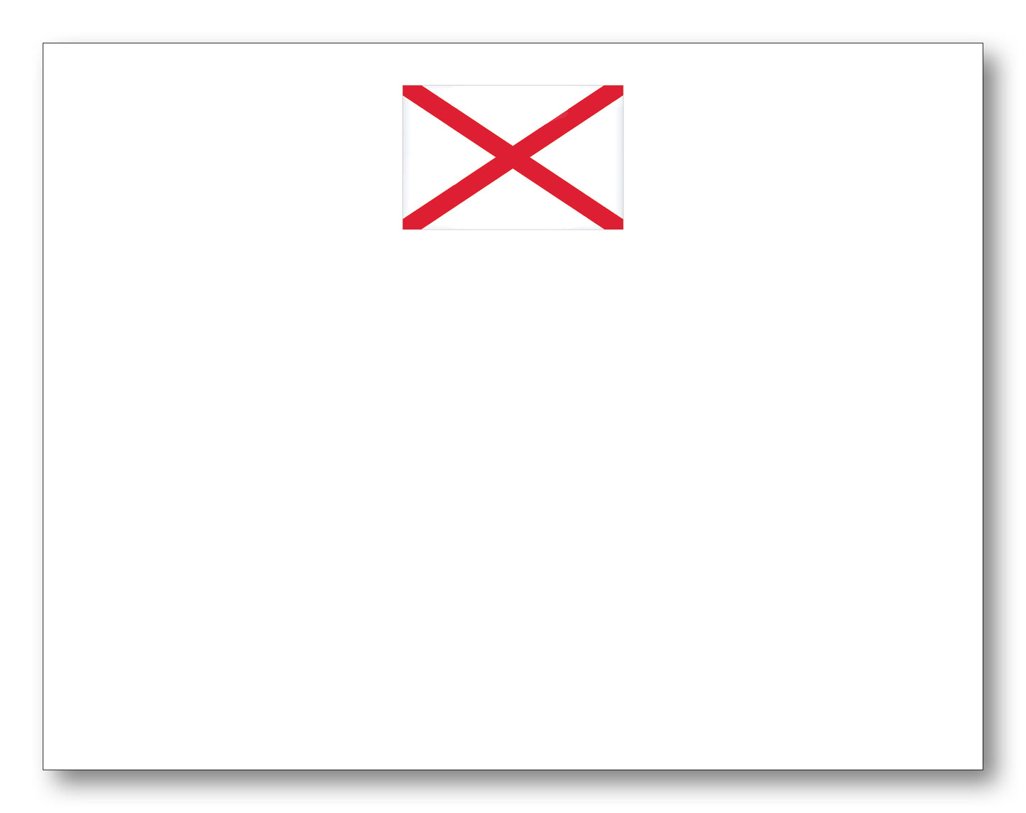 Alabama Flag Note Card
