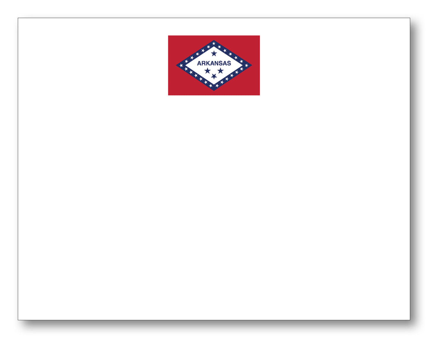 Arkansas Flag Note Card