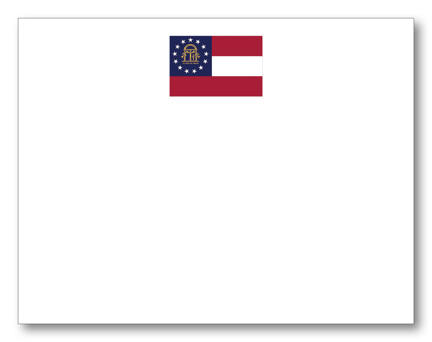 Georgia Flag Note Card