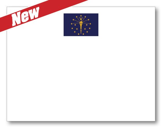 Indiana Flag Note Card