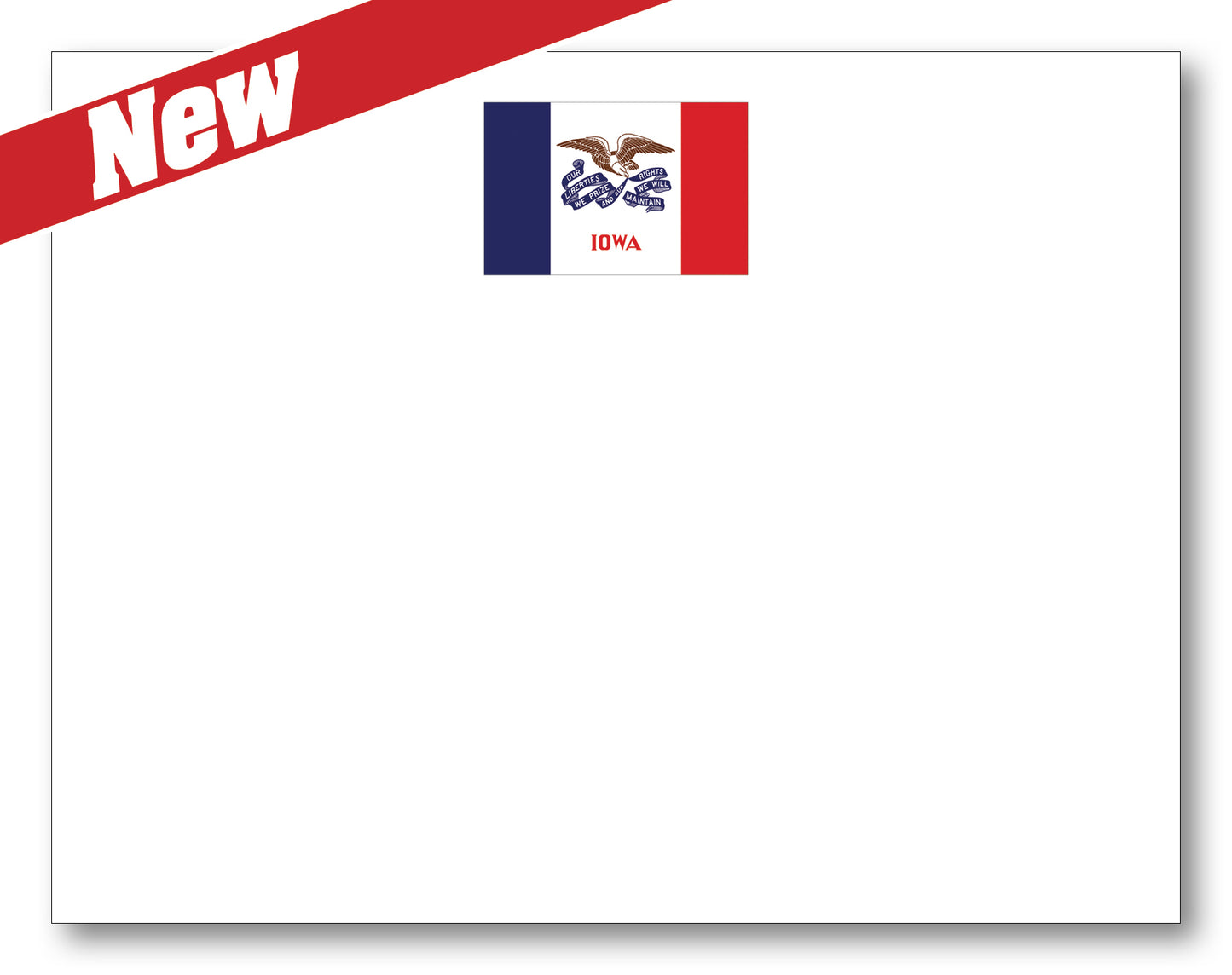 Iowa Flag Note Card