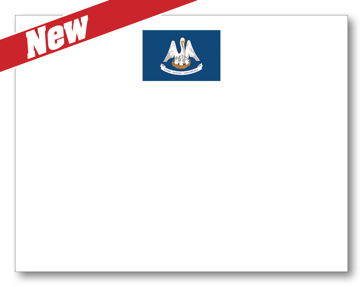 Louisiana Flag Note Card