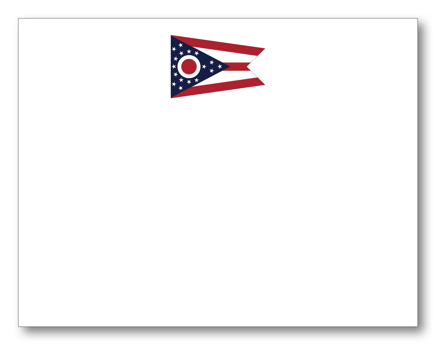 Ohio Flag Note Card