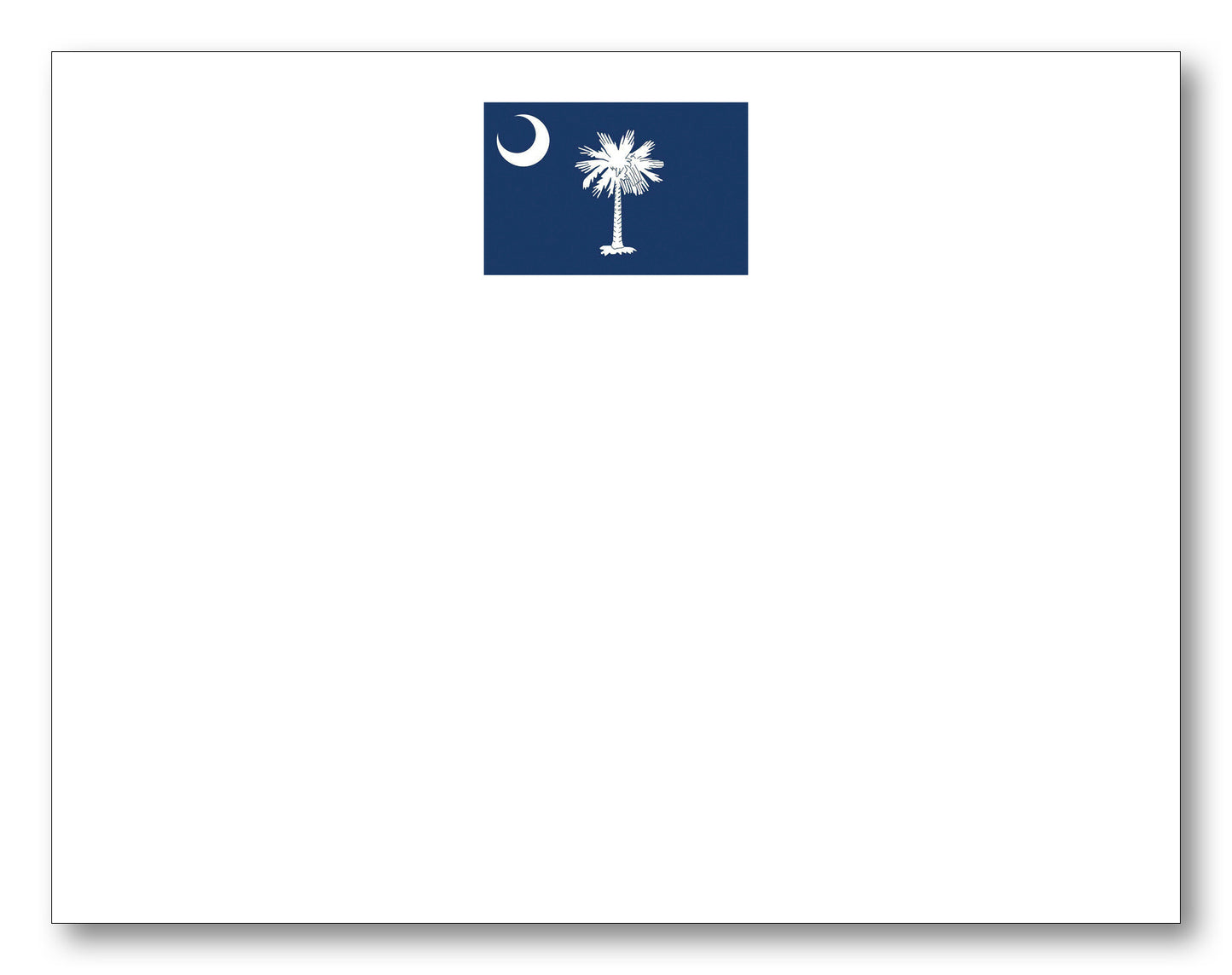 South Carolina Flag Note Card