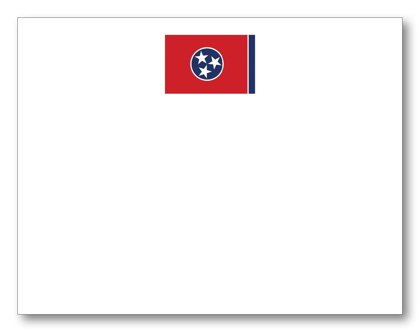 Tennessee Flag Note Card