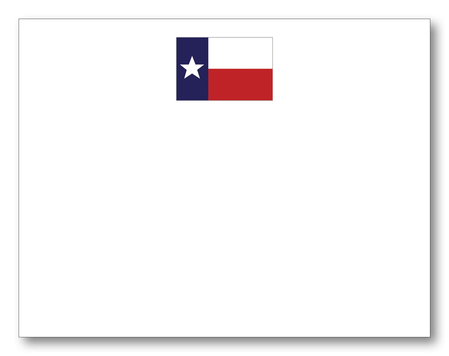 Texas Flag Note Card