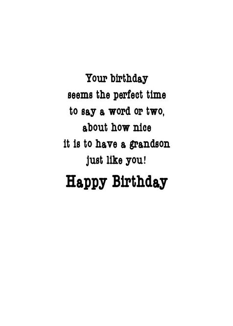 FR0250 Birthday Card / Grandson