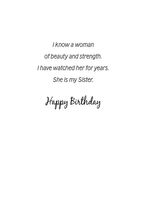 FR0350 Birthday Card / Sister